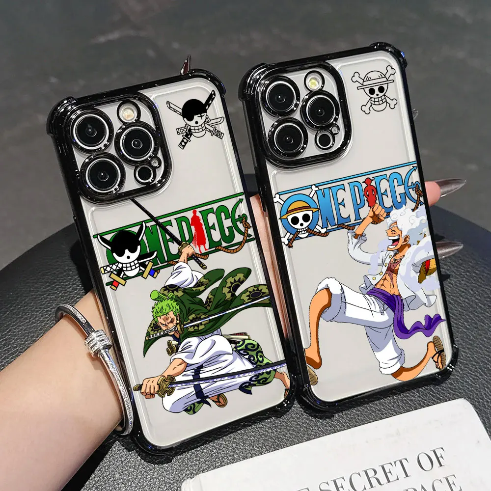 Anime Cool LuffyS ZoroS Plating Phone Case For Samsung A37 A57 A07 A36 A16 A06 A35 A55 A25 A26 A05s A15 A54 A34 A24 A14 A05 4G5G
