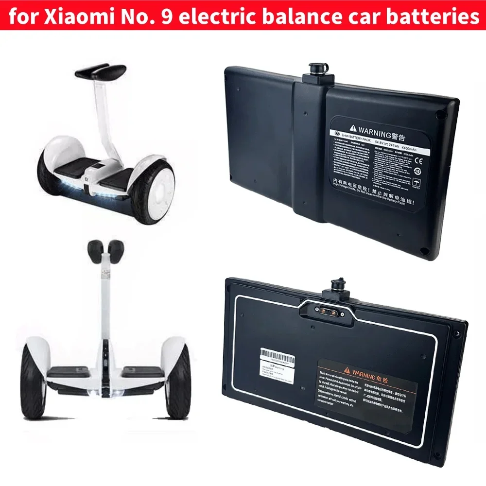 54.8V 4400mAh 3-pin/4-pin Li-ion battery pack can be connected to the APP, suitable for the Xiaomi No. 9 balanced car battery