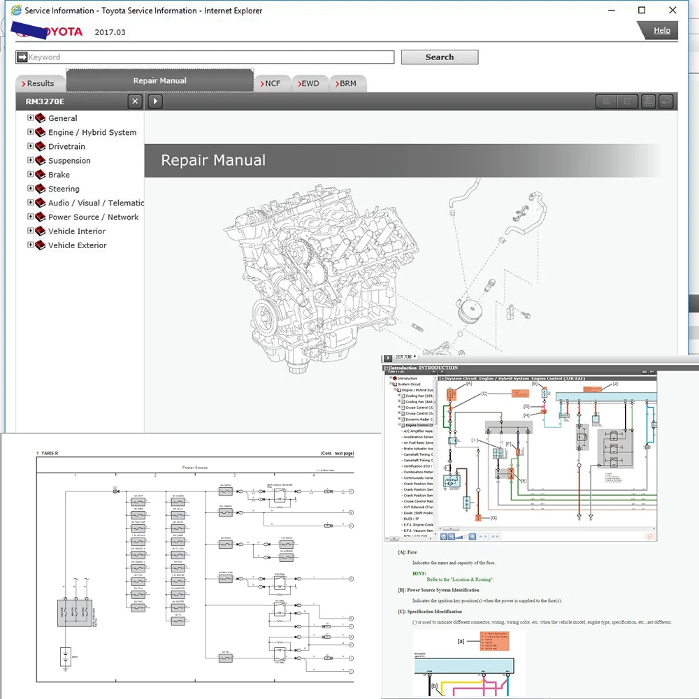 ECU Repair For Toyo-ta GISC Workshop Manual Service Information Tool Electrical Wiring Diagram Auto Repair ECU All Data Software