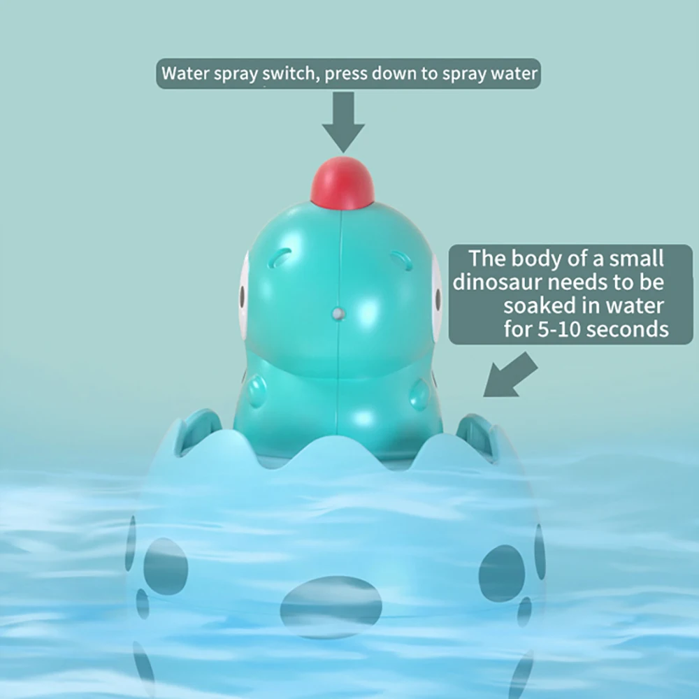 Baby Bath Toys Children Cute Duck Penguin Dinosaur Egg Water Spray Sprinkle Bathroom Toys Kids Happy Accompany Bathing Toys Gift