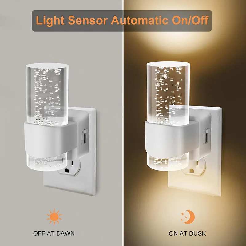 Cross-Border New 1W Two-Pack Smart Light-Sensing Night Light Stepless Dimming Atmosphere Light Restaurant Corridor