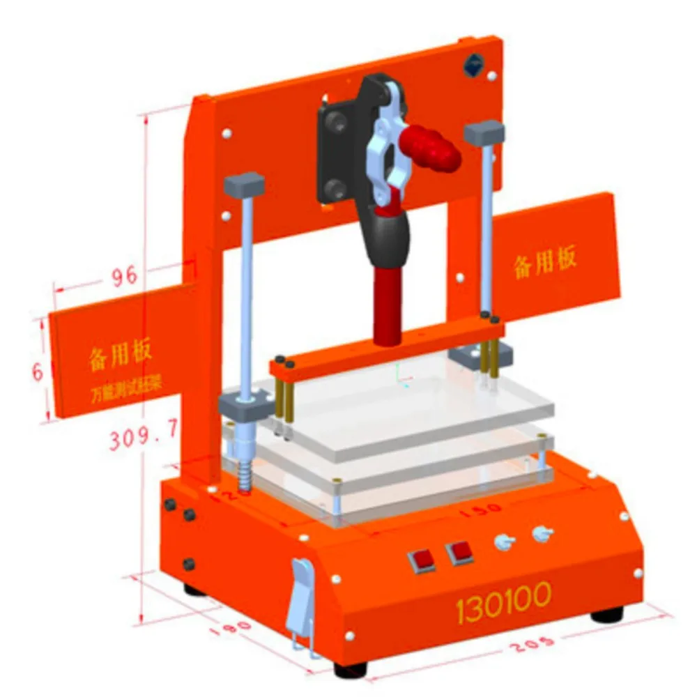 Imagem -05 - Pcb Printed Circuit Board Test Fixture Quadro de Teste Universal Jig Pcba Tool Bakelite Fixture Test Rack