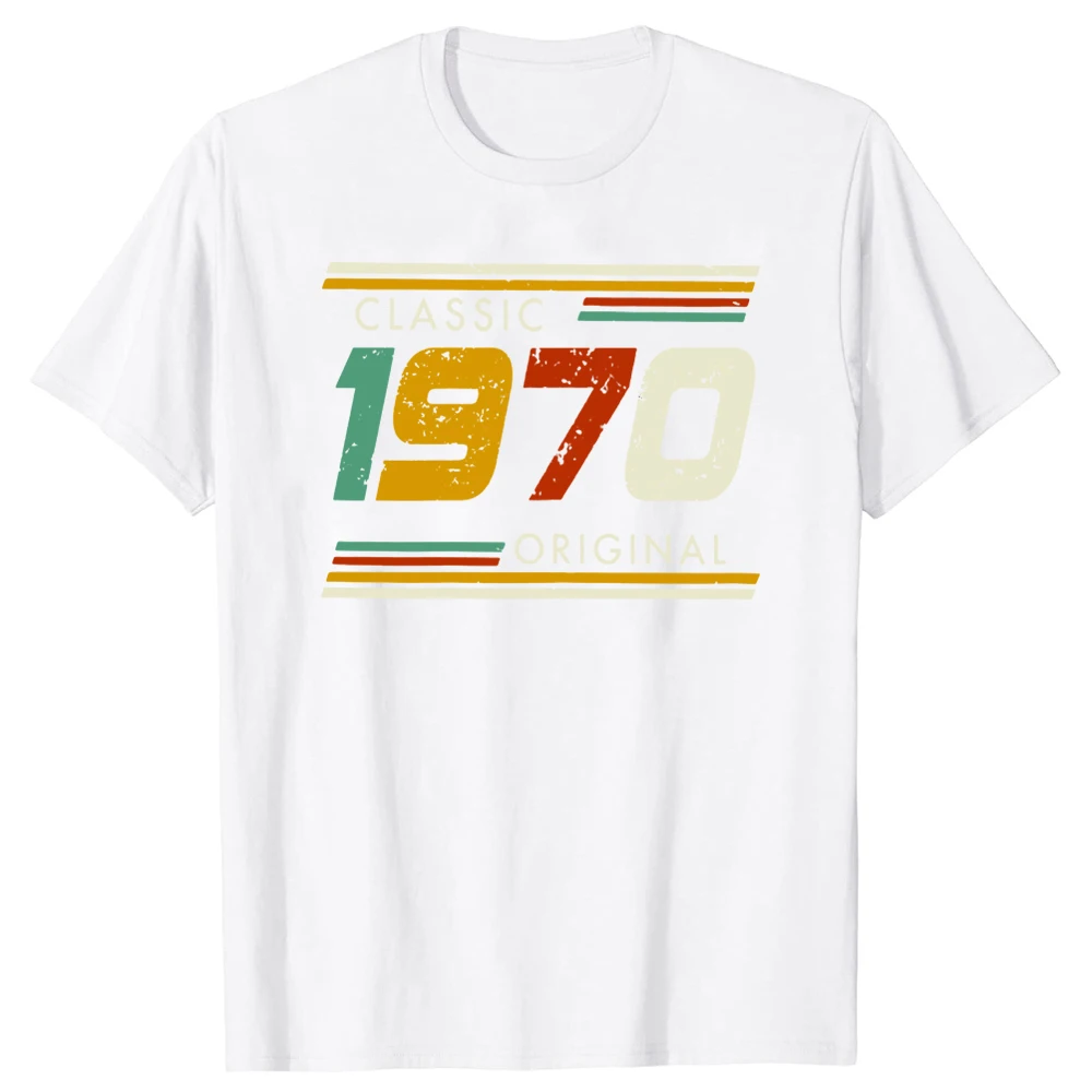 Graphic Birthday Gift Short Sleeved 54 Years Old Born in 1970 Shirt 54th Birthday Summer T-shirt Retro Vintage 1970 Tshirt