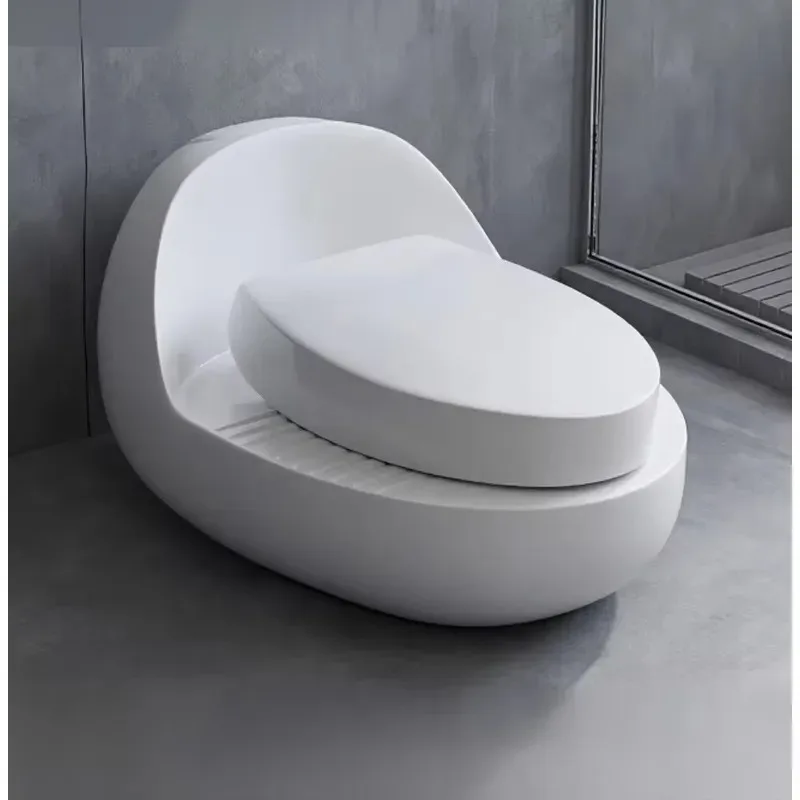Dual Purpose Squat Toilet with Strong Flush for Family Bathroom Elderly and Pregnant Women