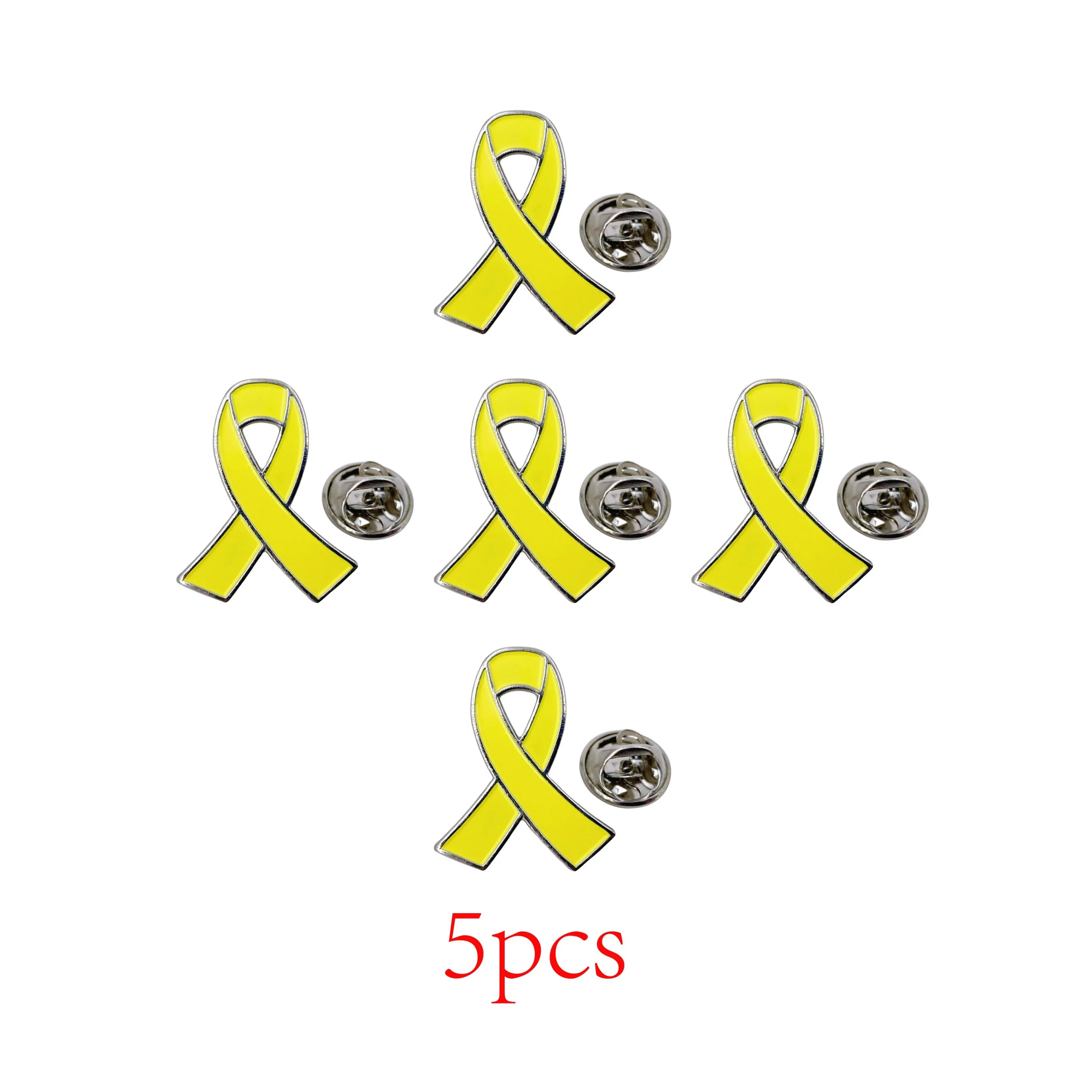Bring Them Home Yellow Ribbon Support Pin - Solidarity Lapel Pin, Enamel Charity Donation Gift for a Cause 5/10/50/100pcs