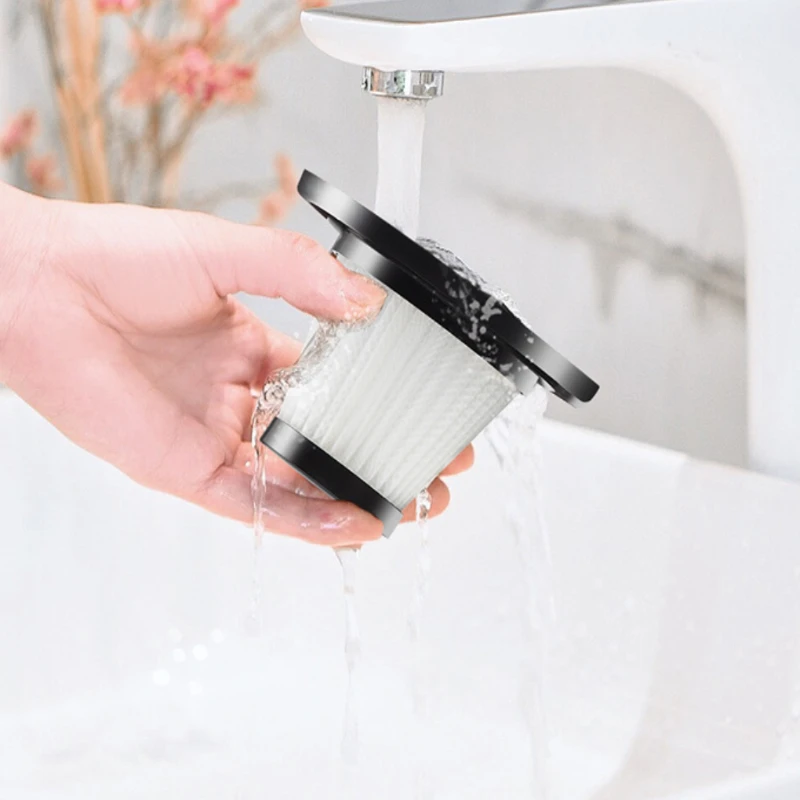 2000mAh Portable USB Car Vacuum Cleaner, 6KPa Strong Suction for Wet/Dry Cleaning, Compact, Lightweight, Dual Battery, Transpare