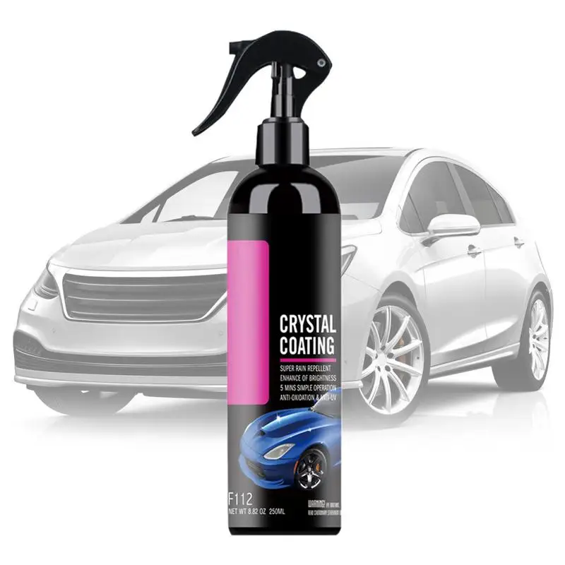 Espray de revestimiento de cerámica para coche, líquido de alta protección, pulido rápido de cera para coche, pulverizador de cerámica, capa superior, 250ml