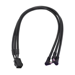 for Graphics Card GPU PCI-E 6Pin Power Cable to 1 2 3 DC 5.5*2.1mm Male to female Adapter 12V Output Power Supply Cable