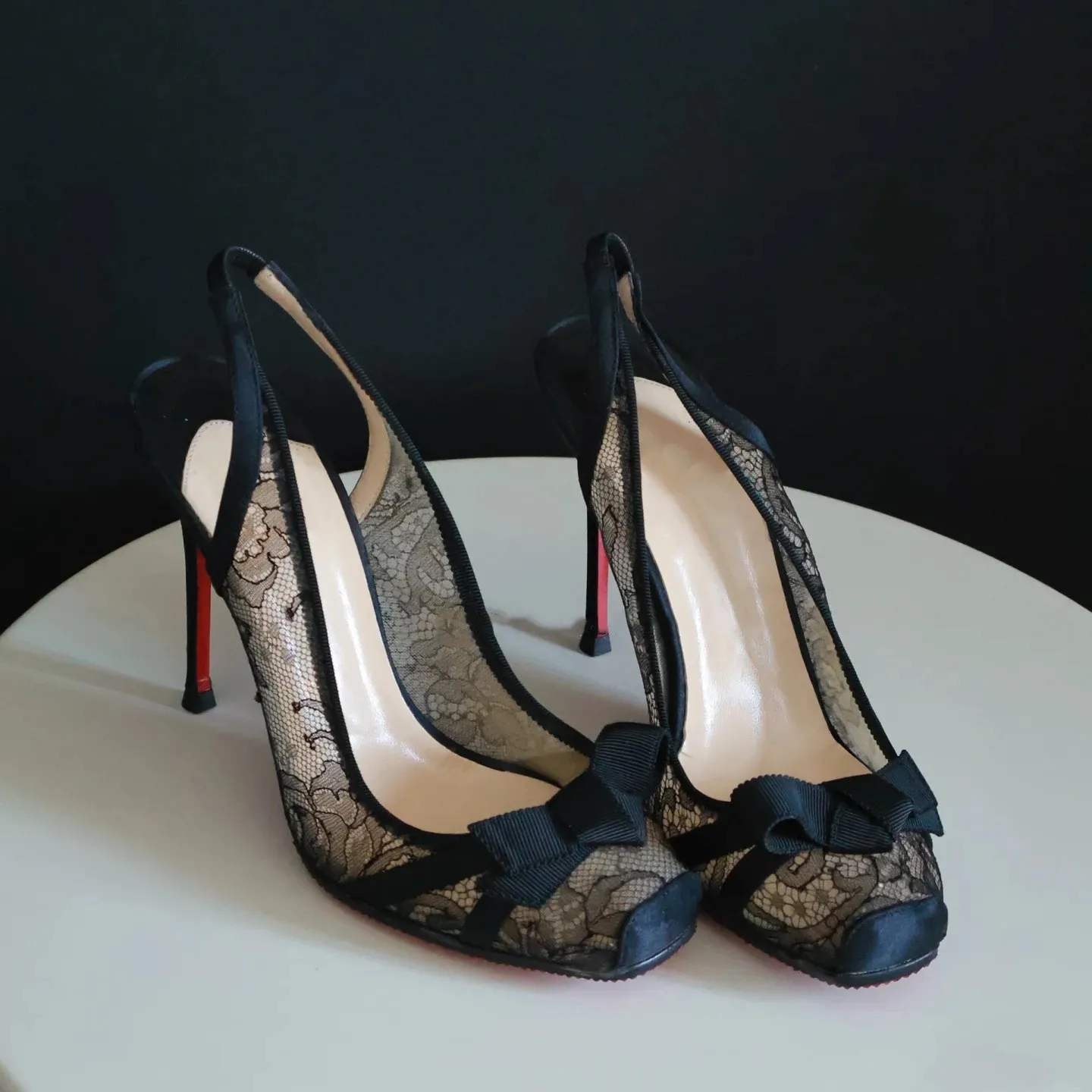 Sex Square Toe Mesh Female Pumps Bow-knot Fine Heels Women Sandals Slip on Stiletto Lady Dress Shoes Zapatos Mujer