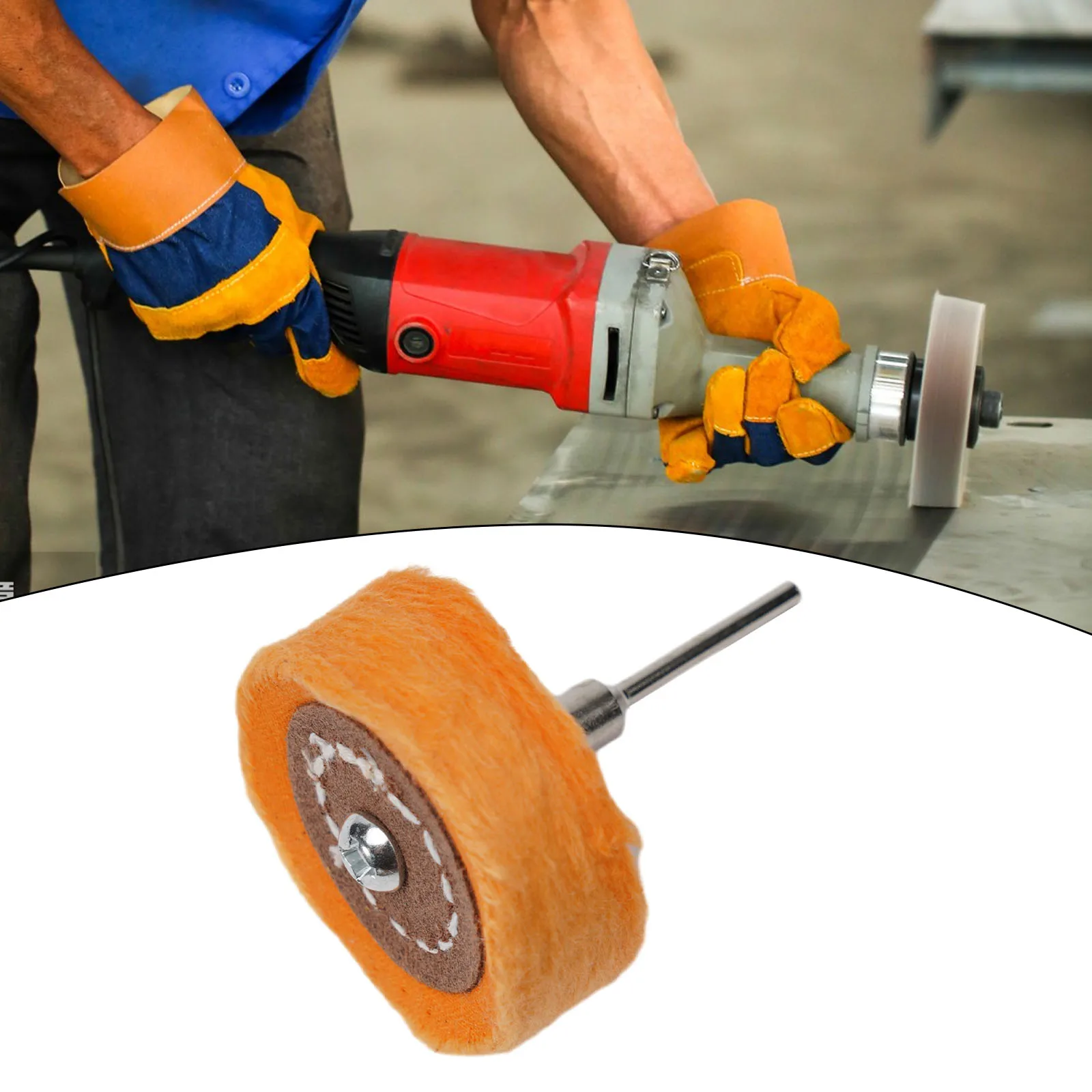 1pc Polish Cloth Wheel Brush Head Grinder Shank Buffing Rotary Tools Replace Part For Accessories Shank Buffing Polishing Tools