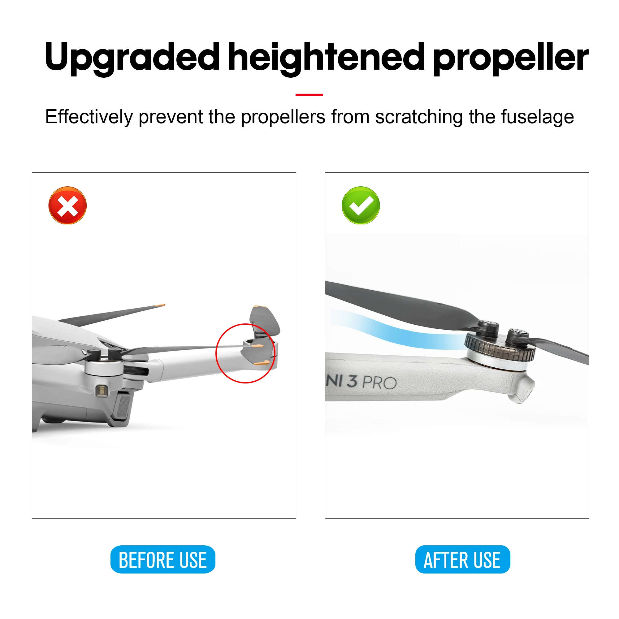 Propeller Motor Protection Cover for DJI Mini 3 PRO Drone Accessories Blade Engine Protective Cover ABS Dust-proof Cap