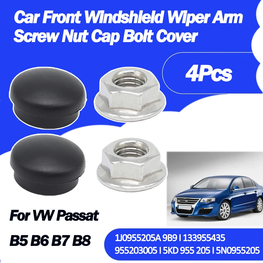 

Car Front Windscreen Wiper Arm Nut Cap Bolt Rocker Cover Screw For VW Passat 4 B5 B6 B7 B8 1994 - 2014 2015 2016 2017 2018 2019