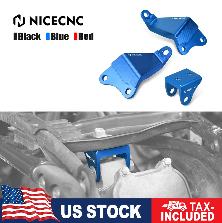 

NICECNC Raptor 700 Engine Bracket Stay ATV For Yamaha Raptor 700R 2008-2024 1S3-21316-10-00 10mm T6-6061 Aluminum Strength