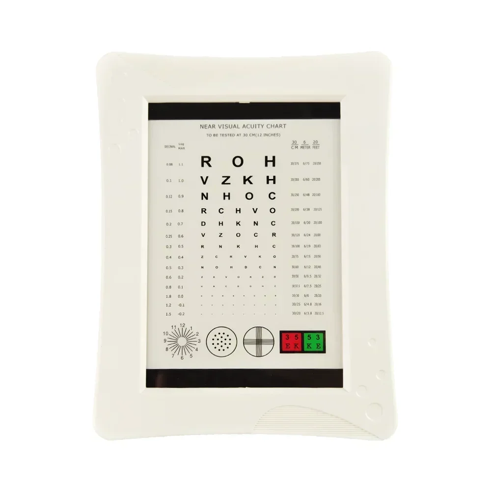 Ophthalmic Equipment Near Vision Chart with LED Light High Quality Far Vision Eye Test Chart NV-23C