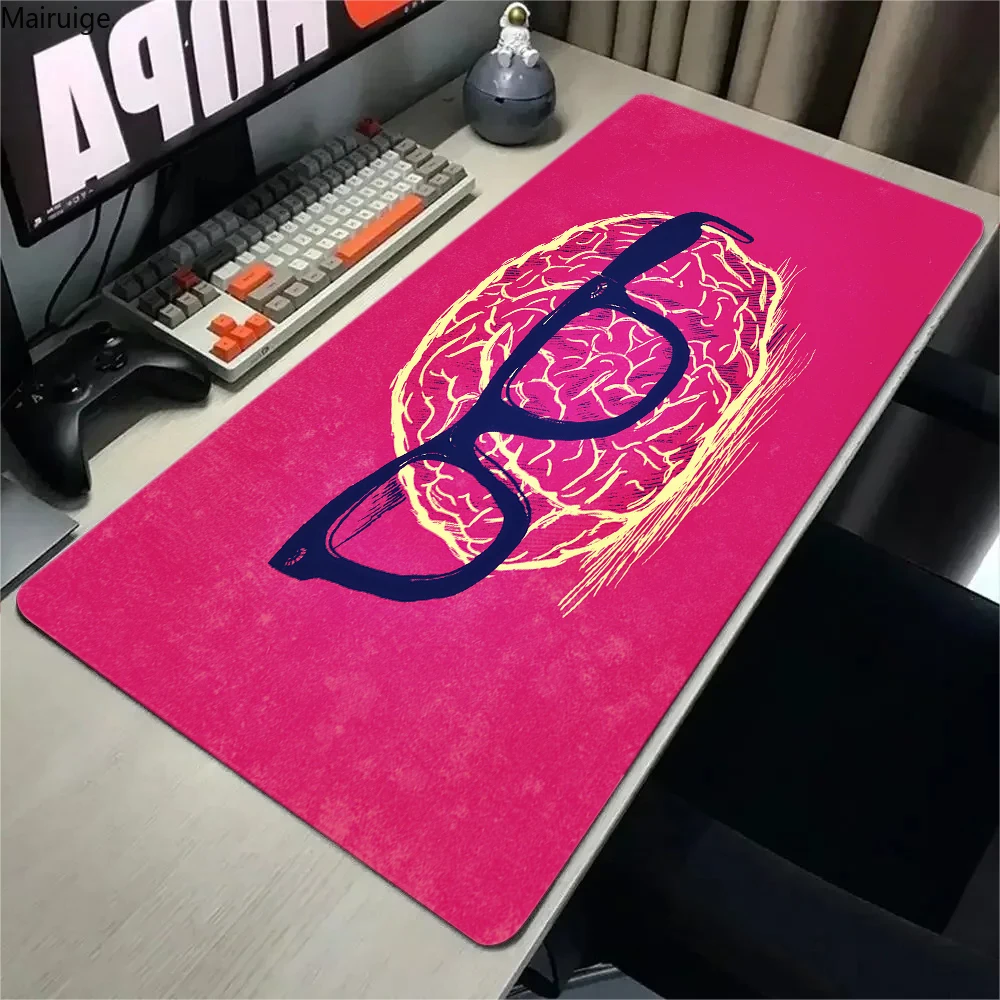 Simple cartoon pattern Map Art HD Mouse Pad Gamer Mousepad Large Mouse Mat Natural Rubber Desk Rug PC Desk Mats Design Mousepads