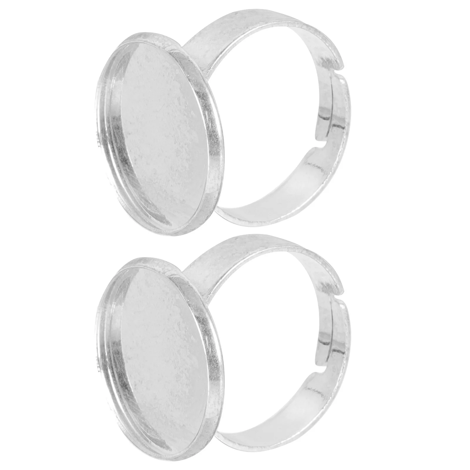 2 قطعة أكواب حلقة تمديد الرموش مطلية بالفضة حامل الغراء المعدني لصالون المنزل أدوات تطعيم المهنية