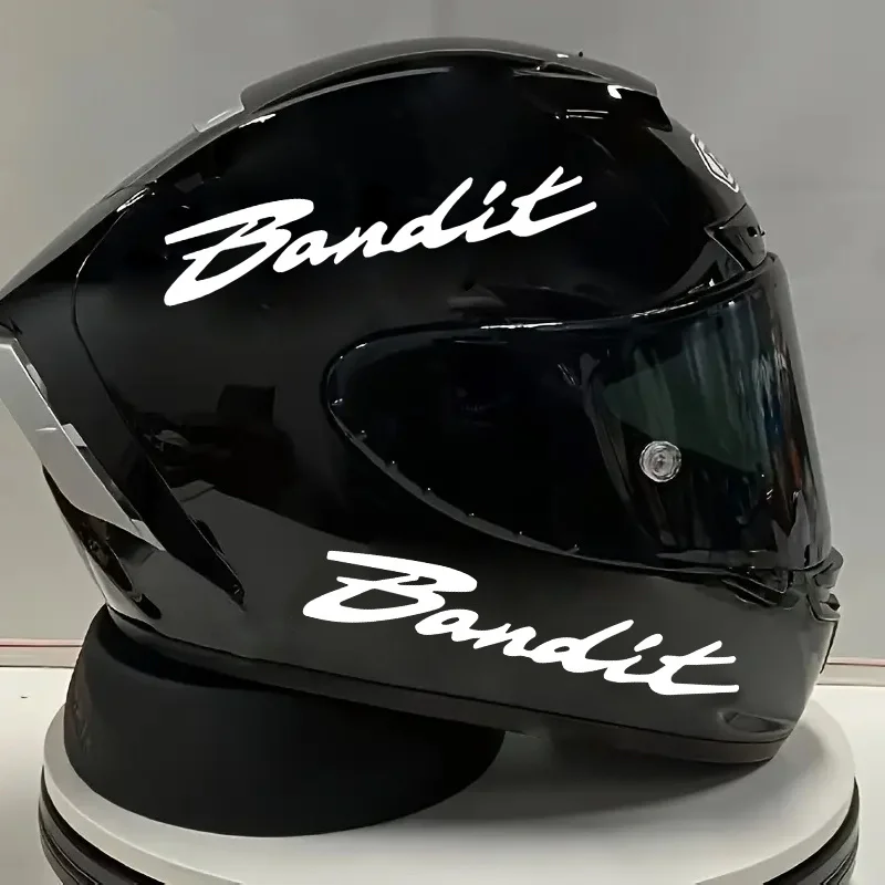 

Набор из 2 наклеек с надписью Bandit (черный/белый/красный), водонепроницаемые виниловые стикеры для украшения автомобиля, мотоцикла, шлема