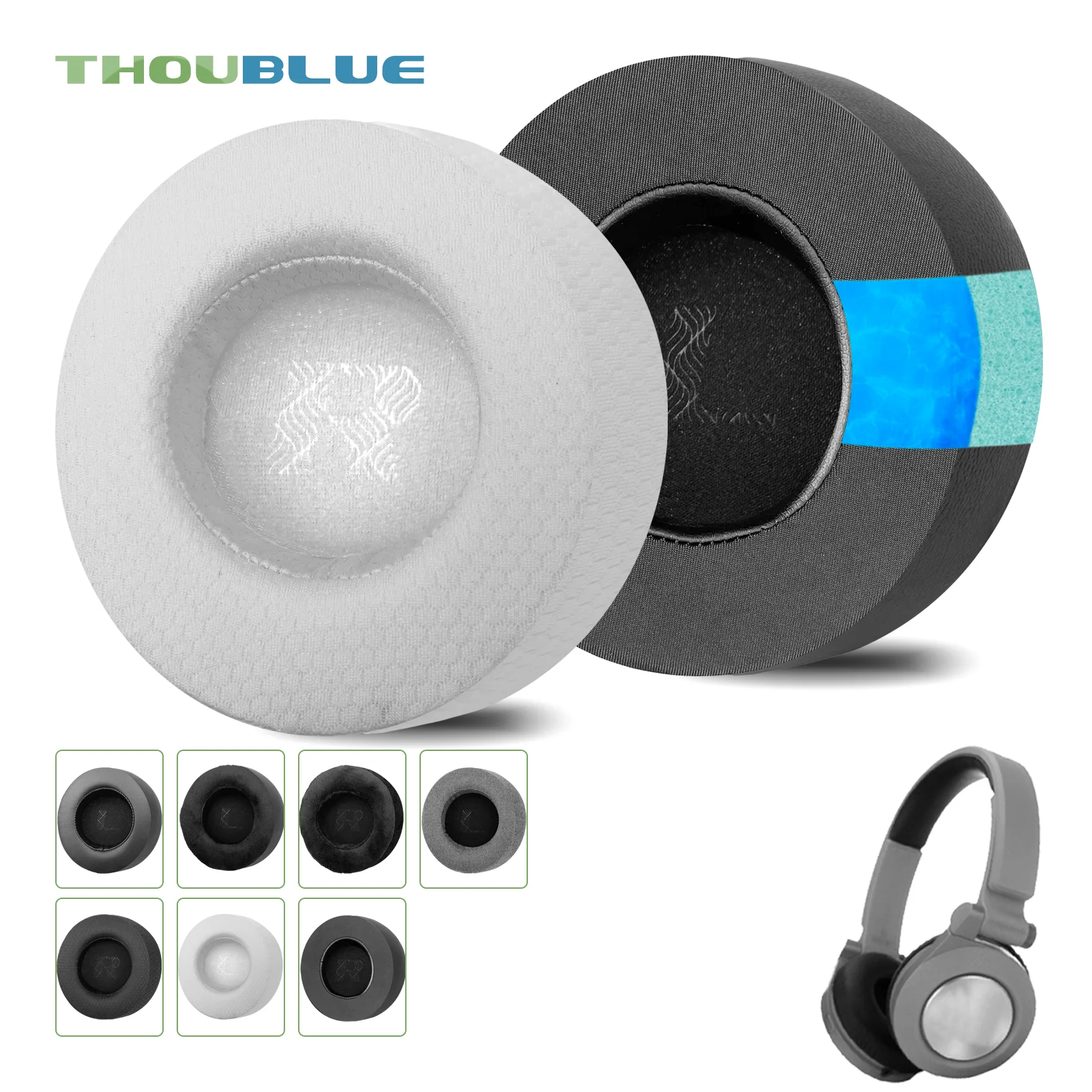 THOUBLUE Replacement Ear Pad for JBL Synchros E40BT Headphones Earpads Earmuffs Cushion Cover Sleeve Headband