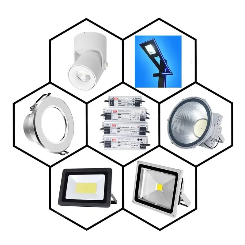 Meanwell zasilacz LED 20w 40w 30w 50w 70w 200w 240w 300w 600w 24v 12v wodoodporny sterownik LED IP67