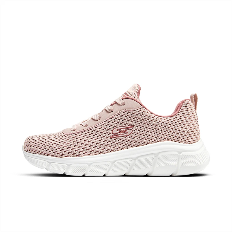 

Skechers Shoes for Women BOBS FLEX Running Shoes Women's Mesh Lightweight Lace Up Casual Sneakers zapatos mujer 2024 tendencia