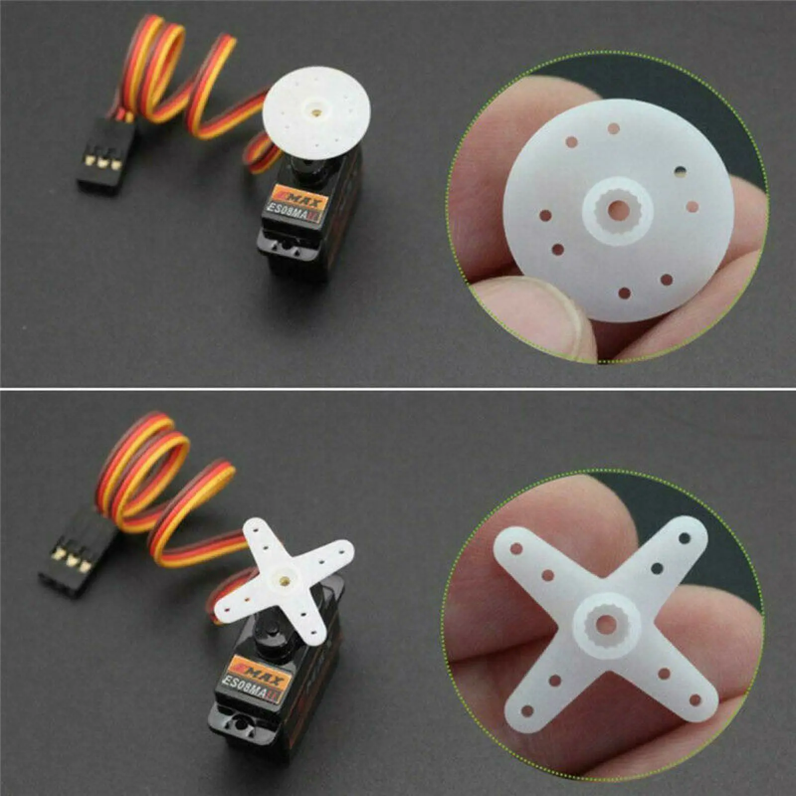 الدقة ES08MA ES08MAII 12 جرام ميني الرقمية ميتال جير مايكرو سيرفو التناظرية مضاعفات ل RC سيارة قارب هليكوبتر طائرة RC روبوت