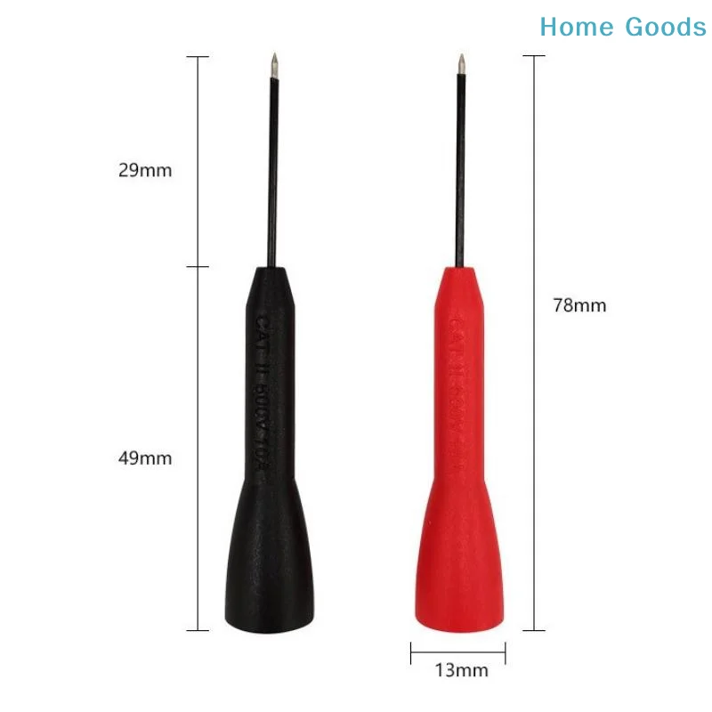2mm Test Lead Extension Cover Non Destructive Multimeter Probe Testing Needle Extension pin socket Test Lead Stainless Steel Pin