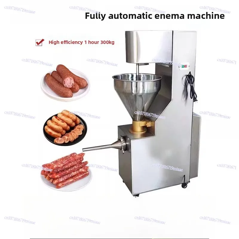 آلة حقنة شرجية آلة السجق الأوتوماتيكية الكبيرة آلة السجق العمودية متعددة الوظائف لدم الأرز الدبق الكهربائي