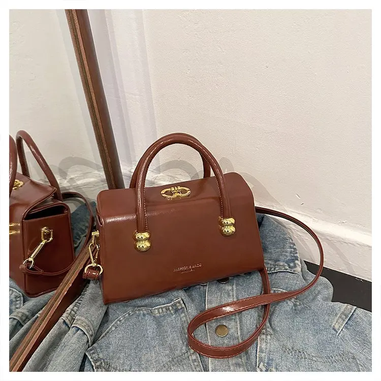 حقيبة صندوقية متخصصة لعام 2025، حافظة بمقبض علوي منظمي للنساء، محفظة كتف بمشبك قفل، حقيبة كروس عصرية، حبال نهارية ليلية #2