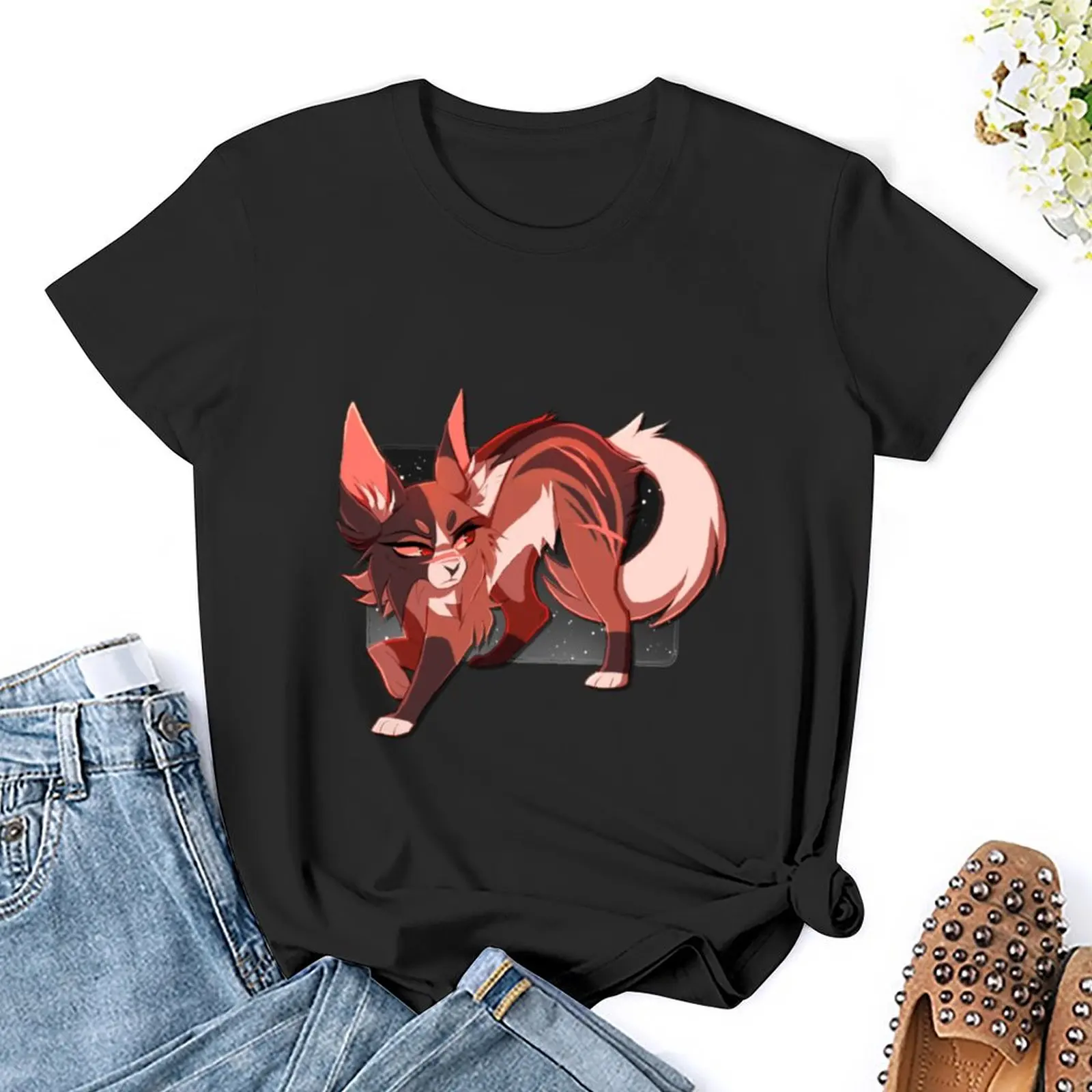 Mapleshade camiseta de talla grande, tops de manga corta, blusa divertida, Camiseta de algodón para mujer