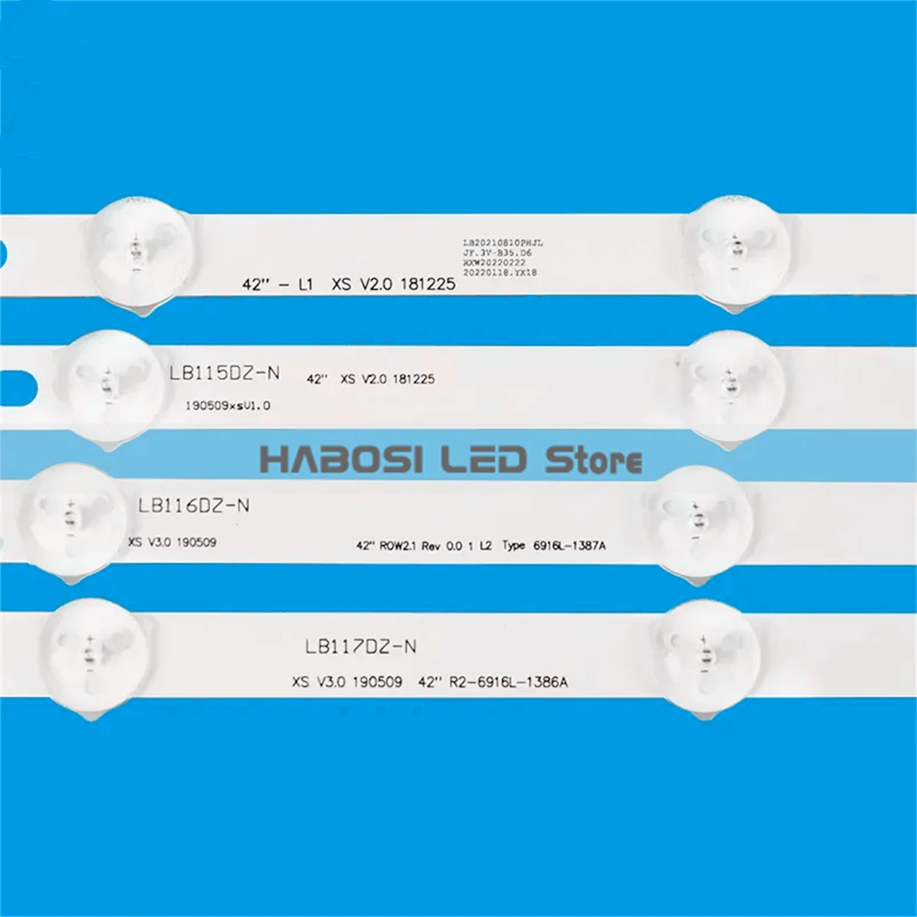 100% New 10pcs/Kit LED Strips for 42 TV 42LA6418 ZC BEUYLJG 42LA6230 TB AAUYLJD DP42D23 P42D23 00 PANASONIC TX L42BL6B