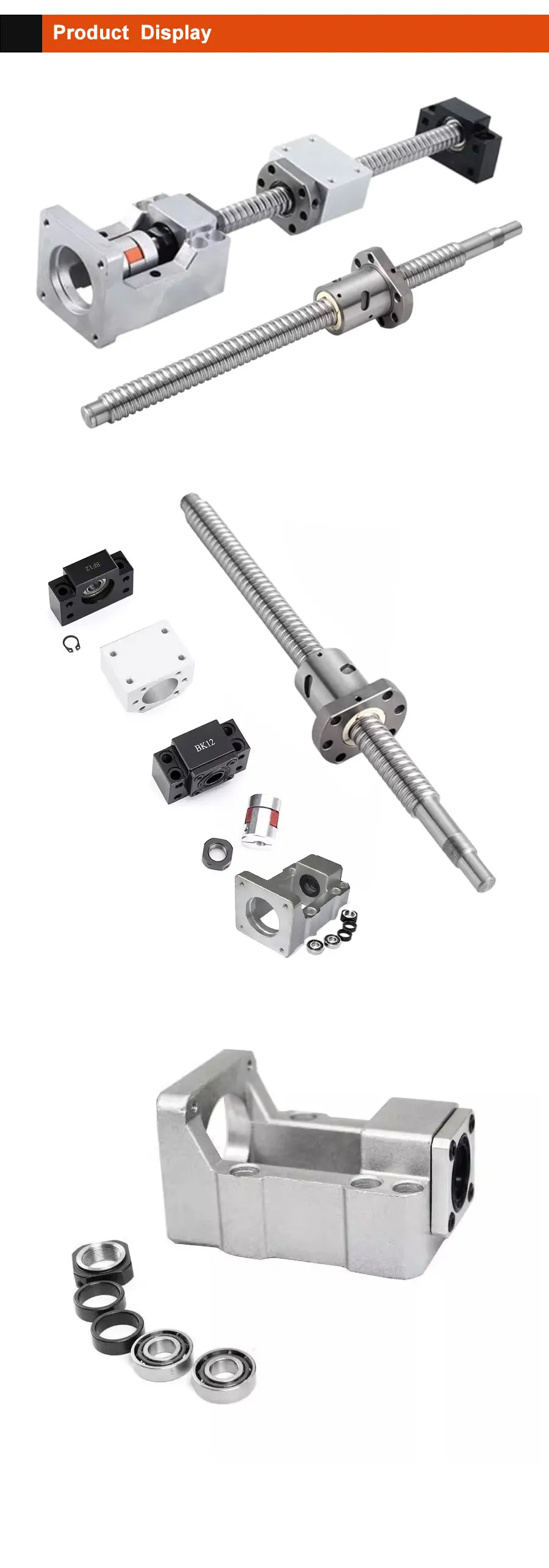 1 Set Kugelumlaufspindel Mutter SFU2004 SFU2005 SFU2010 1050-2000mm Kugelumlaufspindel Spindel Kits Und Motor Kits Für Graviermaschine Zubehör – Detail 14