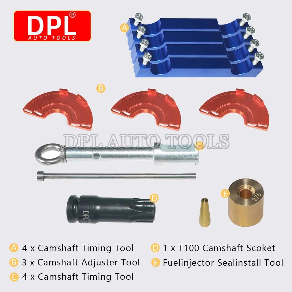 Kit de herramientas de sincronización de bloqueo de alineación de motor para Mercedes Benz M276/ M278 con kit de herramientas de ajuste de árbol de