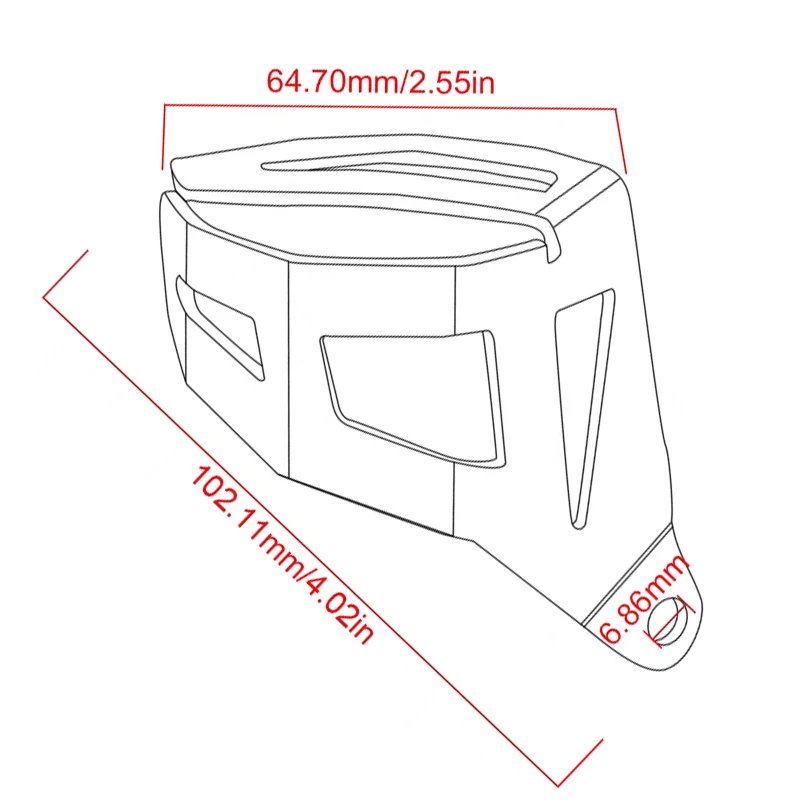 For BMW R1200GS R1250GS R 1250 GS R 1200GS LC Adventure 2014-2022 Motorcycle Rear Brake Reservoir Guard Oil Tank Protector Cover