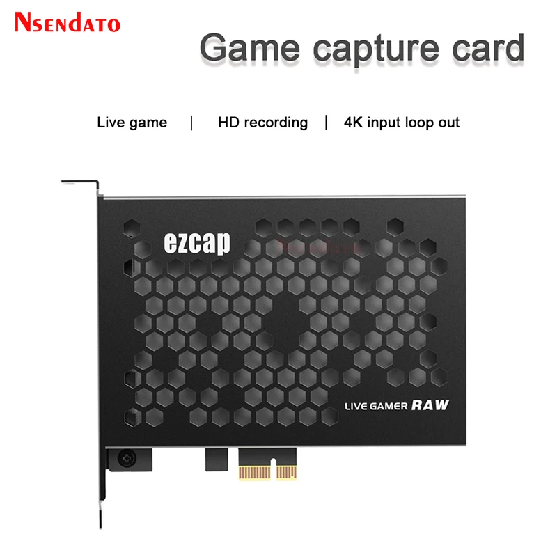 ezcap 324B PCIE HDMI video Game board capture Card switch Loop 4k 30fps HDMI Video capture TV Tuner Recording for Laptop PC