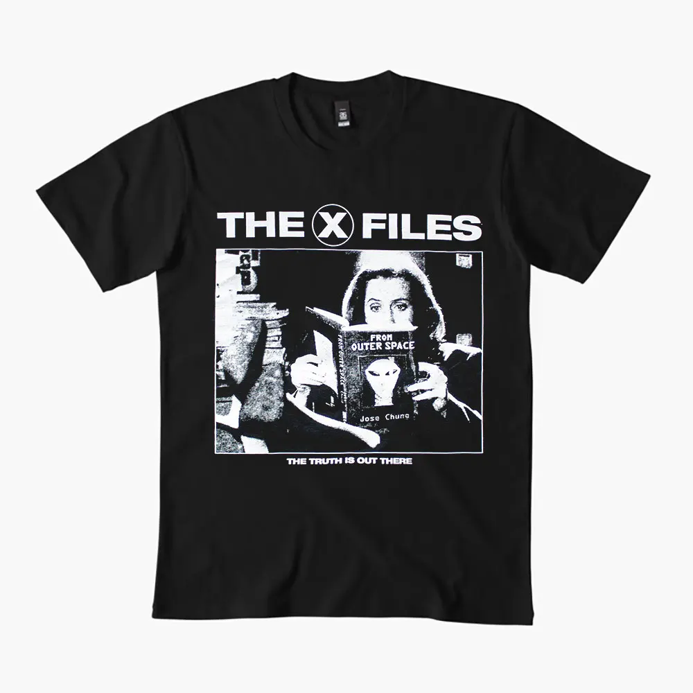 

The Truth is Out There 0305 Vintage Sci fi tv series The X Files Gift t shirt Retro Alien movie Graphic clothes All size tops