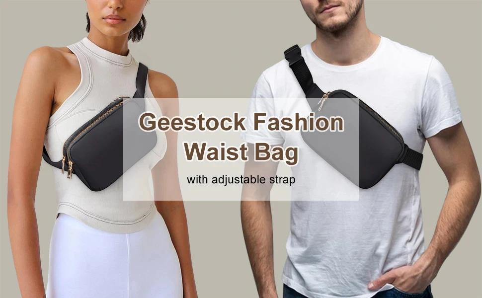 Waterproof Adjustable Waist Bag Crossbody Fanny Pack Running Hiking Phone Belt Bag For Men Women
