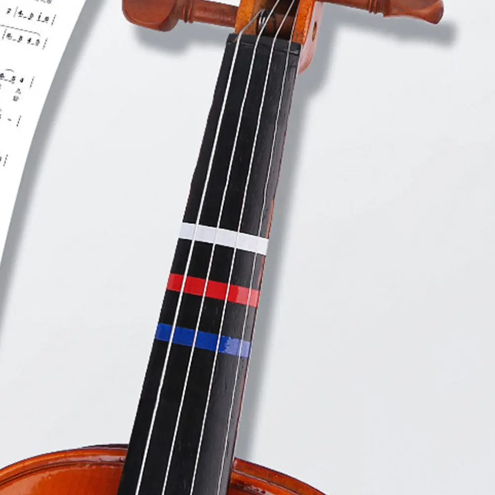 

5pcs Colorful Violin Fingerboard Position Stickers Instrument Tape Set For Beginners Pvc Note Guide Easy Install For Cello