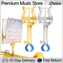 Trumpet Music Stand Portable Clip On Music Stand Durable Metal Iron Lightweight Brass Instrument Trombone Clip Accessories