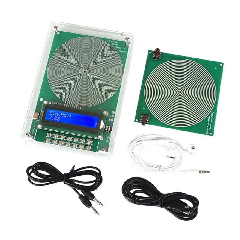 

FEDI-0.1-99999Hz Schumann Resonance Generator With Antenna Board Adjustable Frequency Healing Device Sine Wave Generator