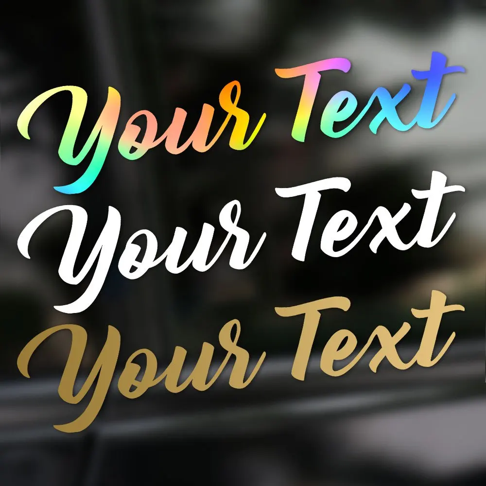 

1PC Custom Car Window Vinyl Decals Personalized Text Waterproof UV Resistant Motorcycle Fuel Tank Helmet Lettering Stickers
