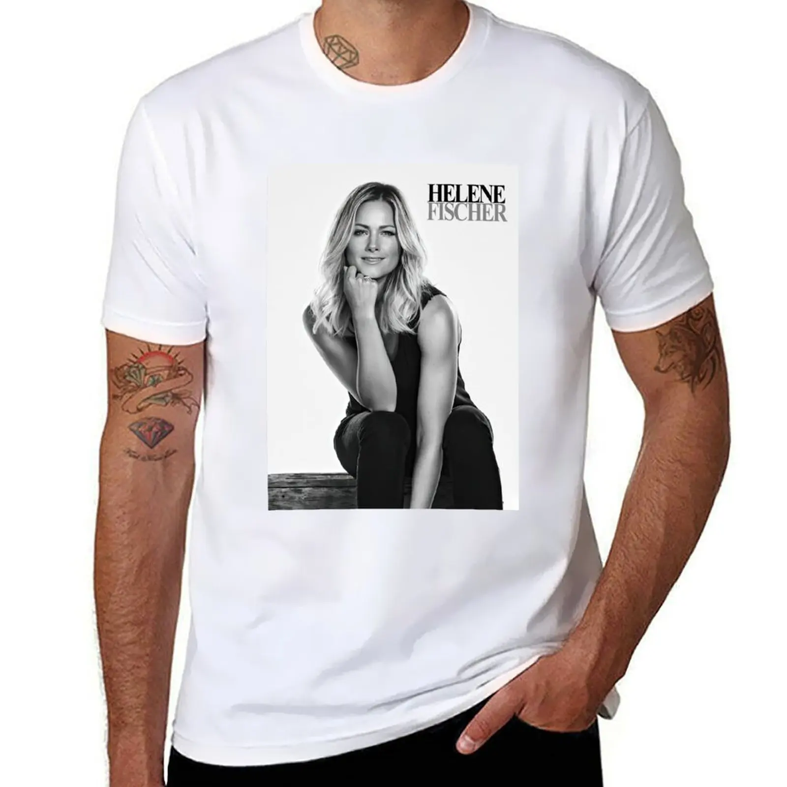 Helene Fischer T-Shirt cotton t shirts high quality funny t shirts dark humor T-Shirt