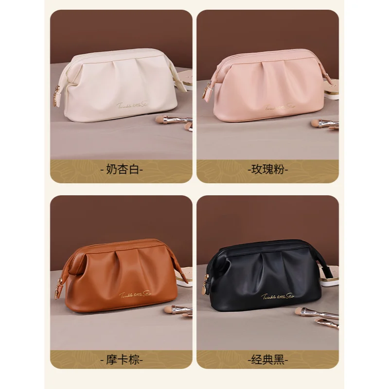 Large Capacity Cosmetics Storage Bag Advanced Sense Portable Travel Wash Bag Multiple Compartments Waterproof Toiletry Bag