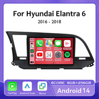 Android 14 Car Radio For Hyundai Elantra 6 2015 2016 2017 2018 Multimidia Video Player GPS Navigaion Split Screen DPS 360 Camera