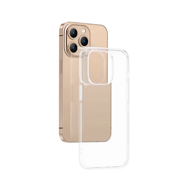 Clear Silicone Phone Soft Case For iPhone 16 15 14 13 12 11 Pro Max Plus Mini Ultra Thin Back Cover Shockproof Transparent Shell