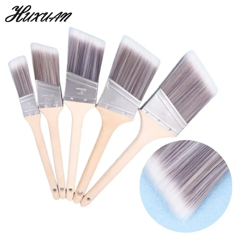 

1pcs Paint Brushes Durable Wooden Handle Bristle Premium Painting Tool Brush for Furniture Home Wall Painting