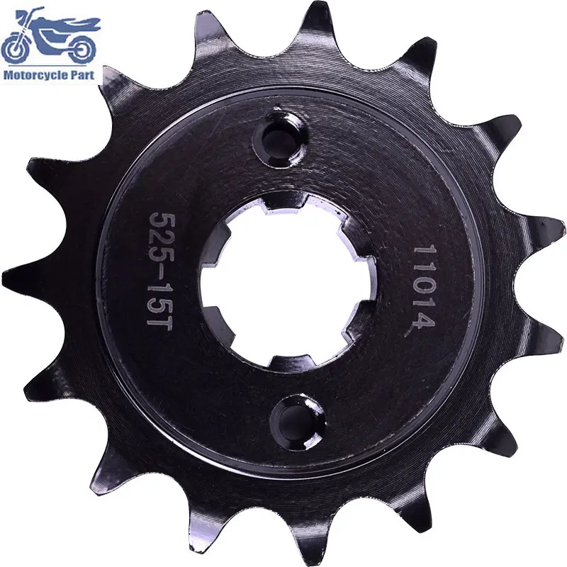 525-15T 525 15 Tooth 15T Drive Front Sprocket For Honda CBR400 VFR400 NC21 NC24 87-89 GB500 89-90 XBR500 87-88 CBR 400 VFR 400