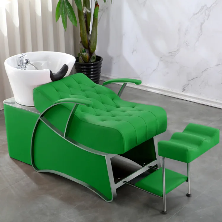 

Salon Beauty Hair European Style Simple Shampoo Bed Barbershop Special Semi-lying Shampoo Bed