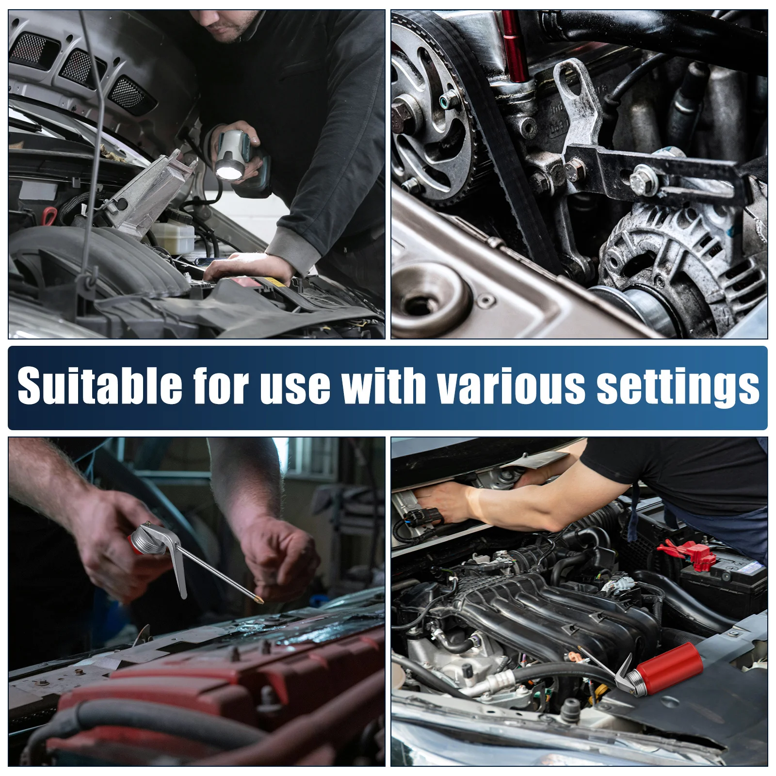 

2Pcs Precision Oil Can High-Pressure Manual Pump Oiler 200ml Automotive Lubrication Tool Metal Build Oil Can with Spout