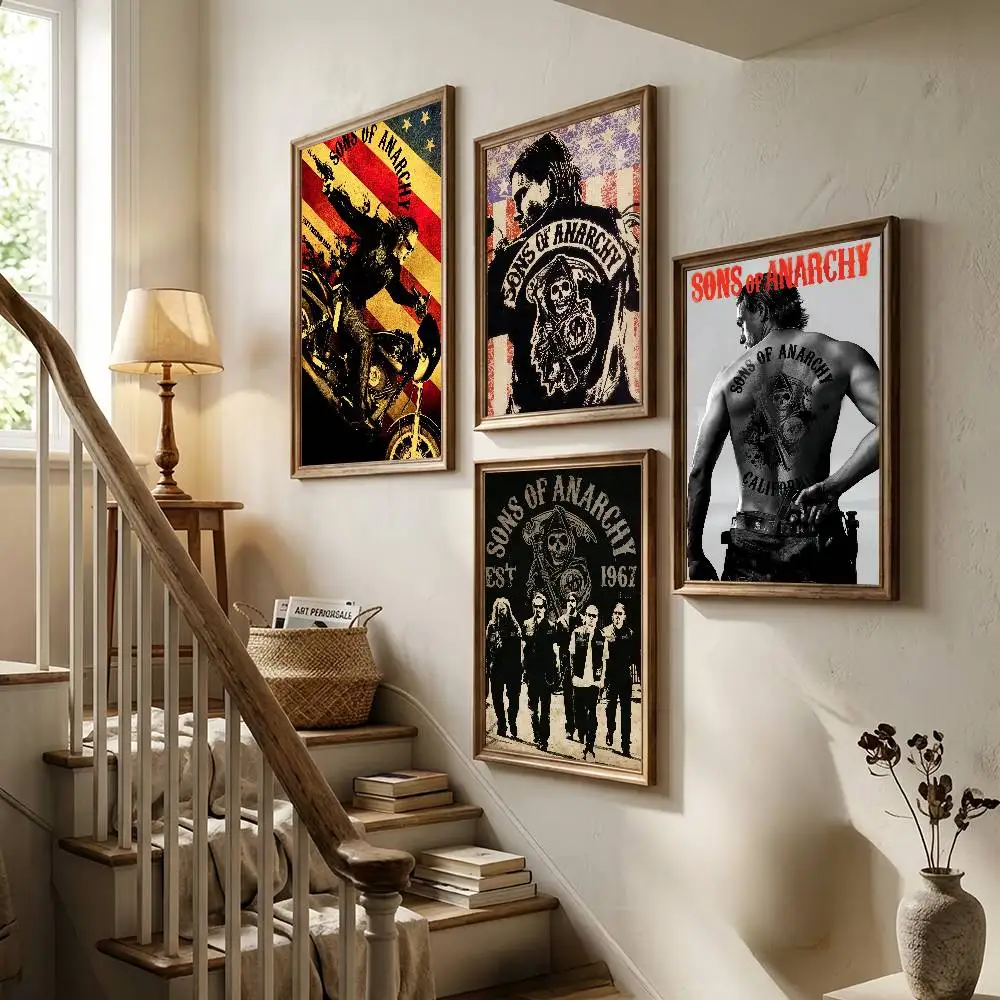 Classic Movie S-Sons of Anarchy Cool Poster For Bedroom Gamer Room Decor Restaurant Wall Trendy Aesthetic Gift
