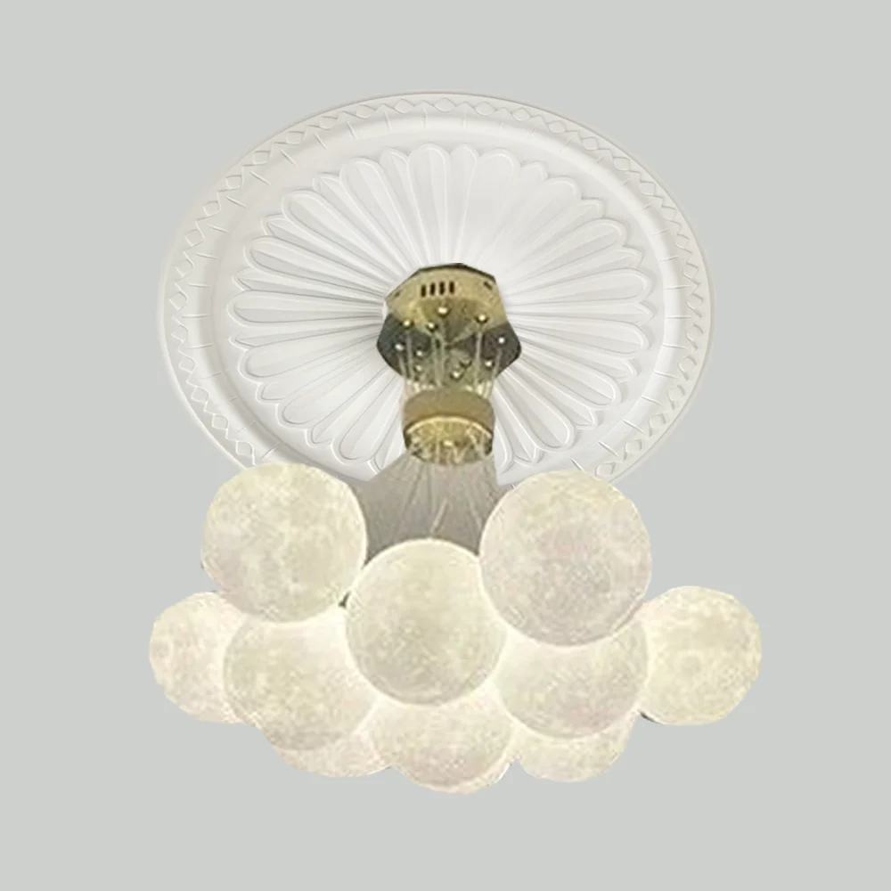 PU lamp panel round ceiling shape decorative lamp pool imitation gypsum lamp holder flower disc decoration mold